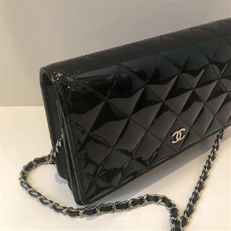 chanel quilted bag no chain|Chanel wallet on chain measurements.